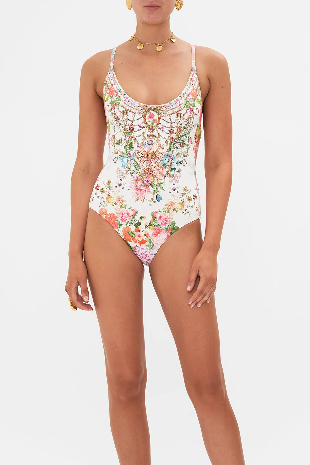 SCOOP NECK ONE PIECE WITH BUTTONS SEW YESTERDAY sold by Camilla product image thumbnail 5