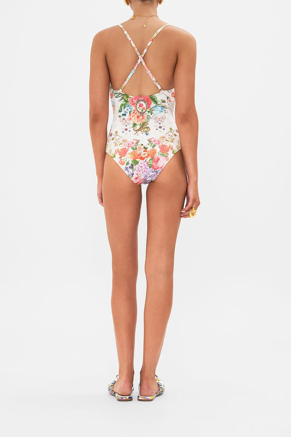 SCOOP NECK ONE PIECE WITH BUTTONS SEW YESTERDAY sold by Camilla product image thumbnail 2