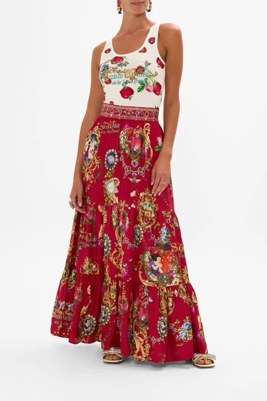 JERSEY SCOOP NECK TANK TOP JUST ONE BITE SNOW WHITE sold by Camilla