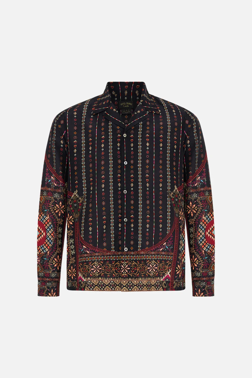 LONG SLEEVE CAMP COLLARED SHIRT THE WANDERING ONES sold by Camilla product image thumbnail 3