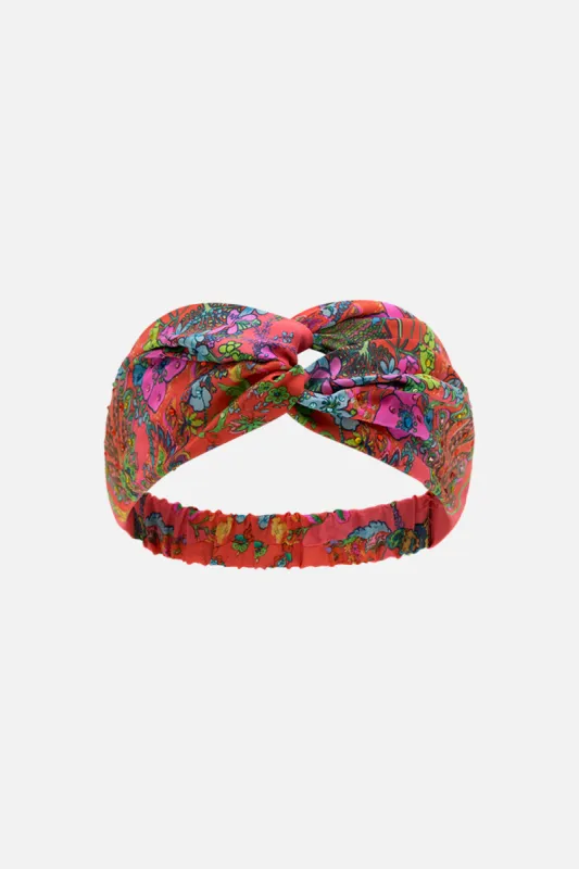 WOVEN TWIST HEADBAND WINDMILLS AND WILDFLOWERS sold by Camilla