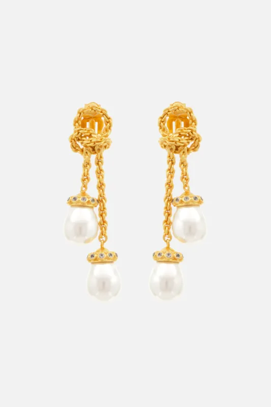 SIENNA PEARL EARRINGS MULTI sold by Camilla