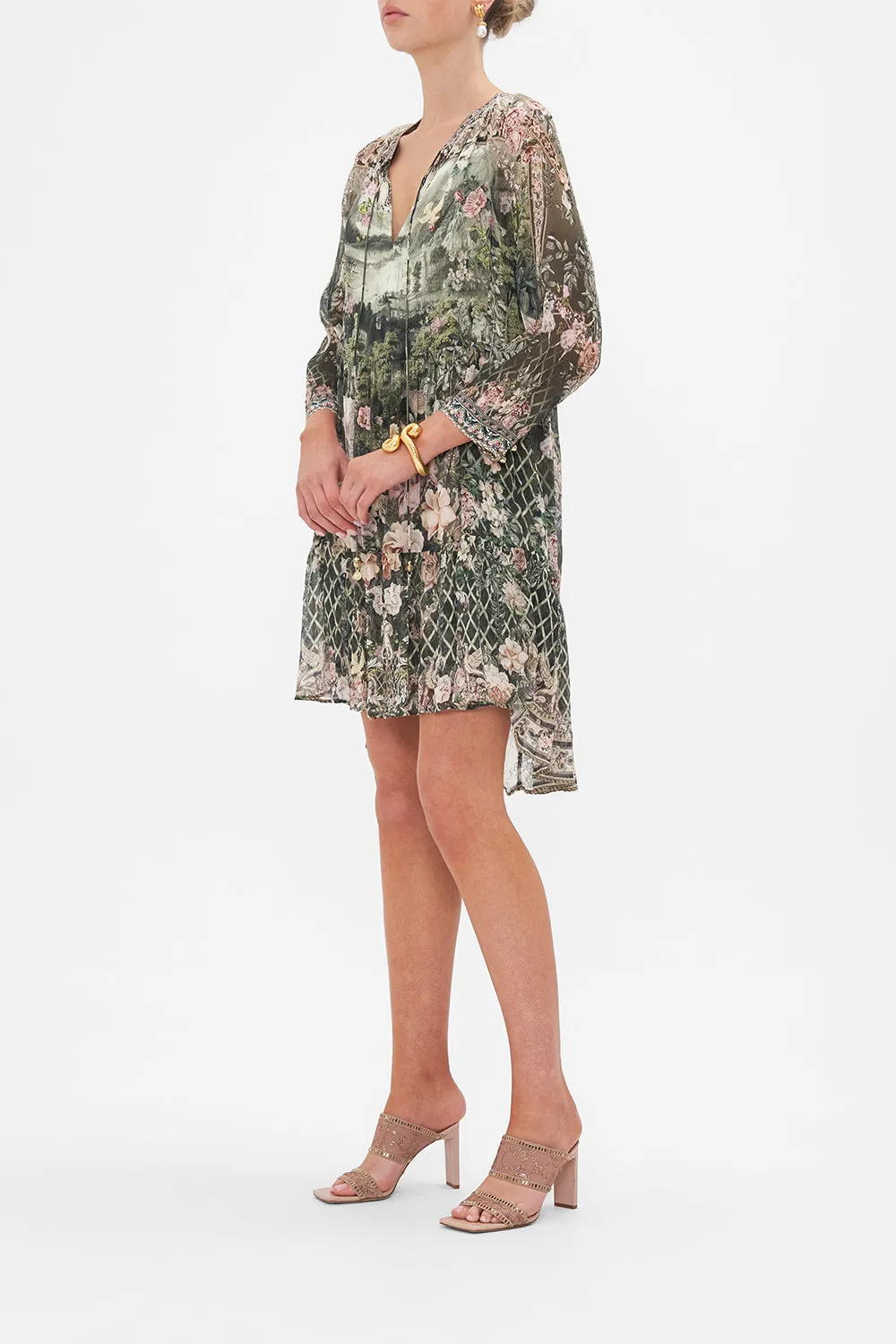 SHORT GATHERED PANEL DRESS GARDEN OF GOOD FORTUNE sold by Camilla product image thumbnail 4