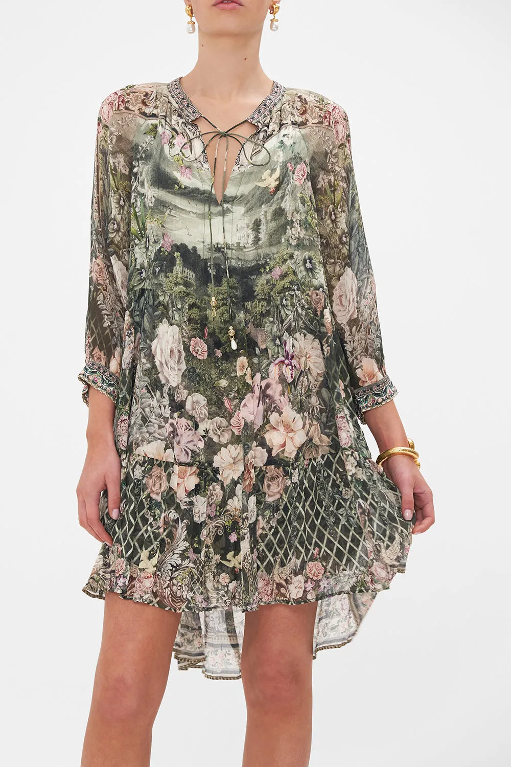 SHORT GATHERED PANEL DRESS GARDEN OF GOOD FORTUNE sold by Camilla product image thumbnail 5