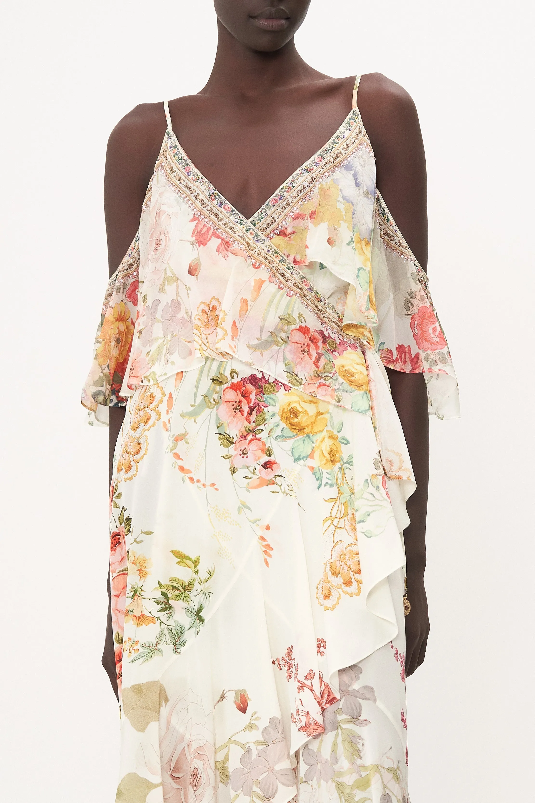 RUFFLE OVERLAYER WRAP DRESS ROMANTIC RITES sold by Camilla product image thumbnail 5