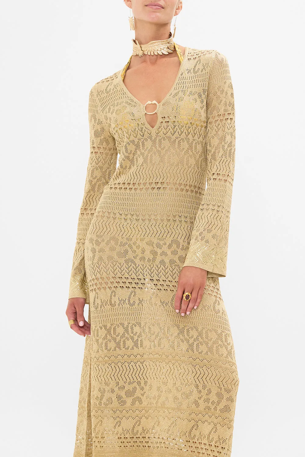 HARDWARE DETAIL KNIT DRESS VALLEY OF THE KINGS sold by Camilla product image thumbnail 5