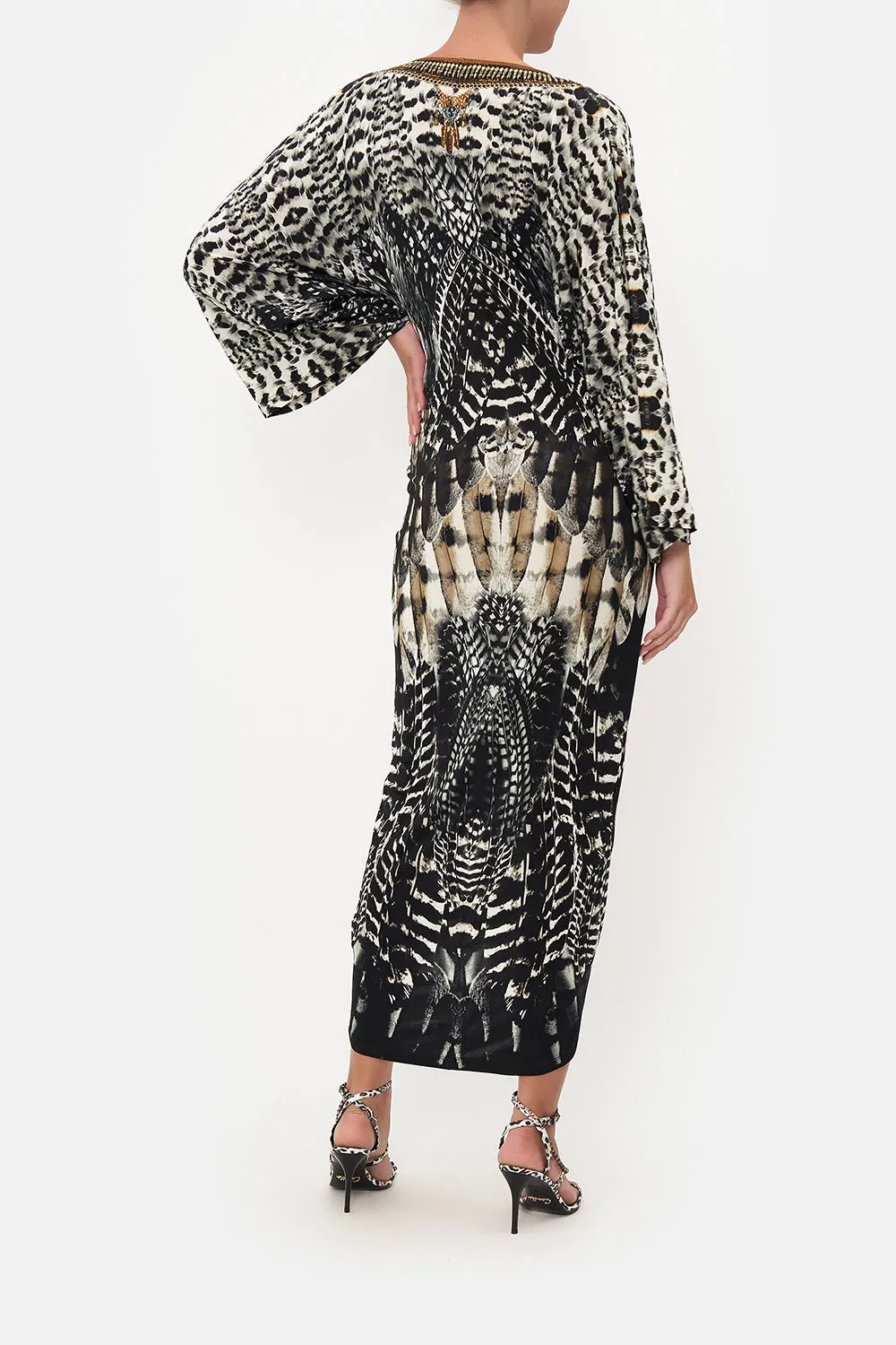 LONG SPLIT FRONT TWIST DRESS NIGHT OWL sold by Camilla product image thumbnail 2