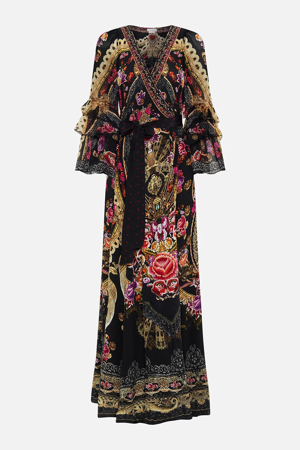 WRAP DRESS WITH RUFFLE SLEEVE DANCE WITH DUENDE sold by Camilla product image thumbnail 3