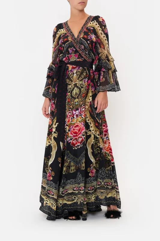 WRAP DRESS WITH RUFFLE SLEEVE DANCE WITH DUENDE sold by Camilla