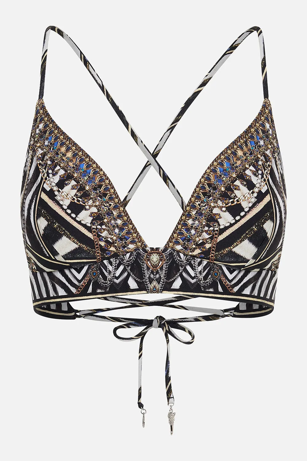 LACE BACK TRI BRA KNIGHT OF THE WILD sold by Camilla product image thumbnail 3