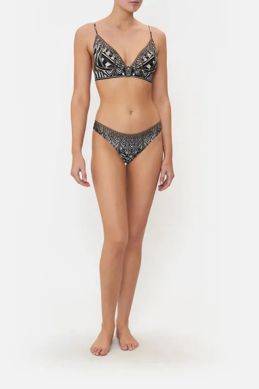 LACE BACK TRI BRA KNIGHT OF THE WILD sold by Camilla