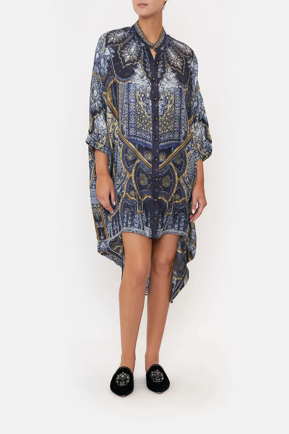 SCOOP BACK SHIRT DRESS FOREVER FAMILY sold by Camilla