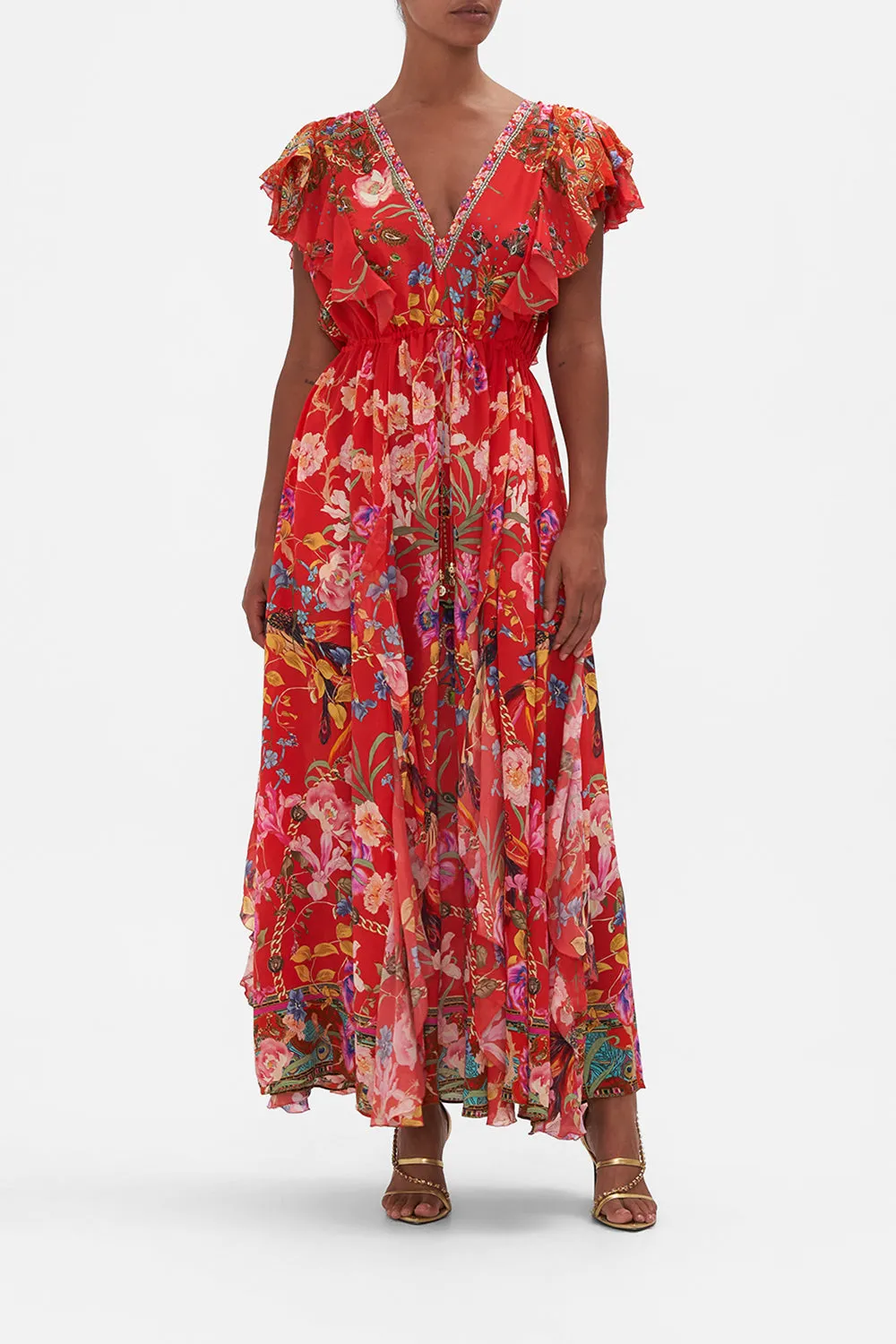 ALL OVER RUFFLE DRESS RUFFLE SOME FEATHERS sold by Camilla