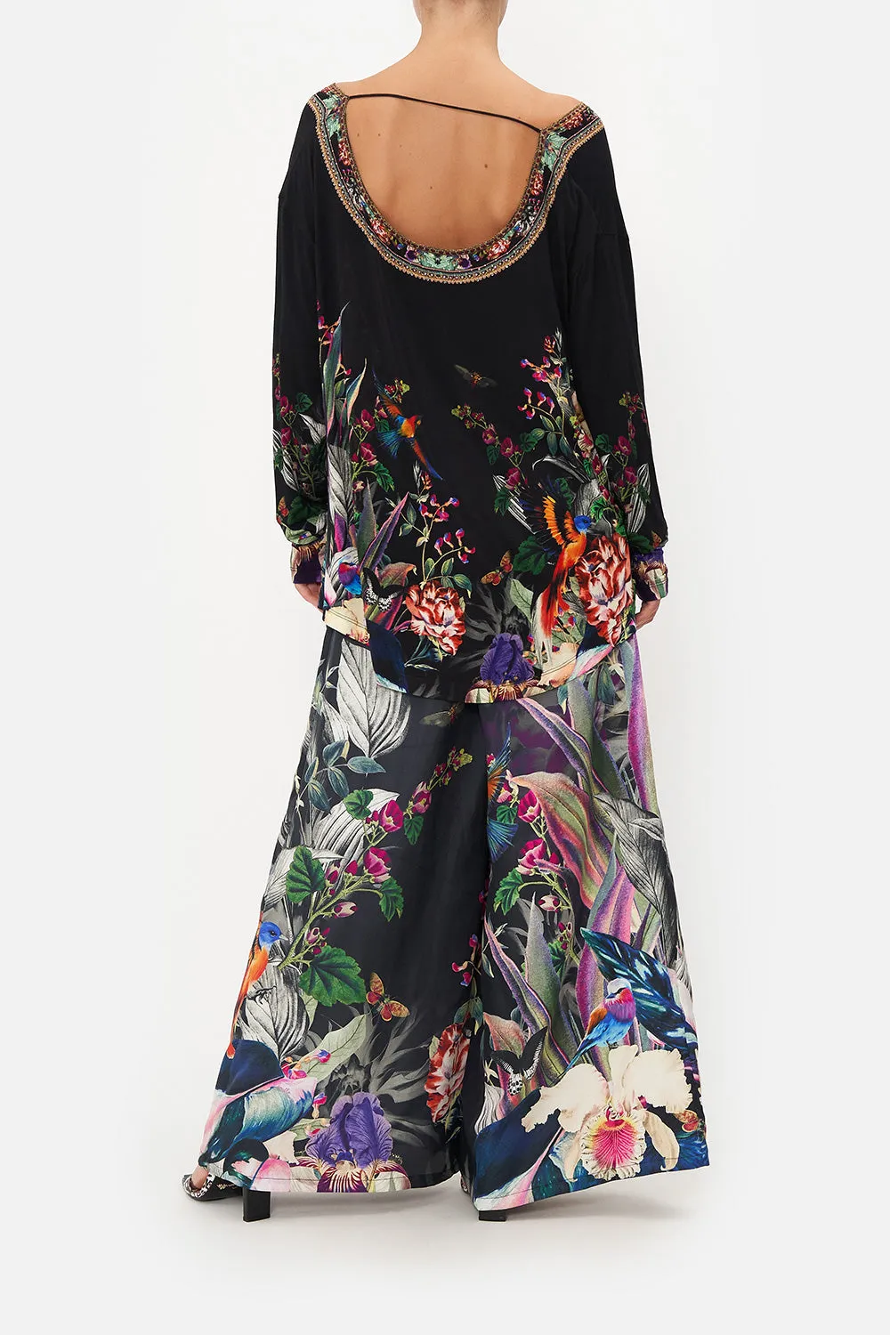 COWL BACK LONG SLEEVE TEE PARADISO PLACE sold by Camilla product image thumbnail 2