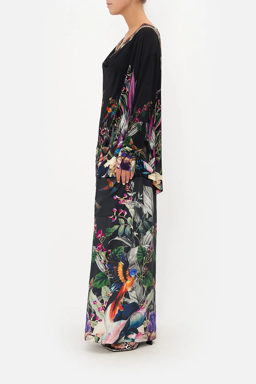 COWL BACK LONG SLEEVE TEE PARADISO PLACE sold by Camilla product image thumbnail 4