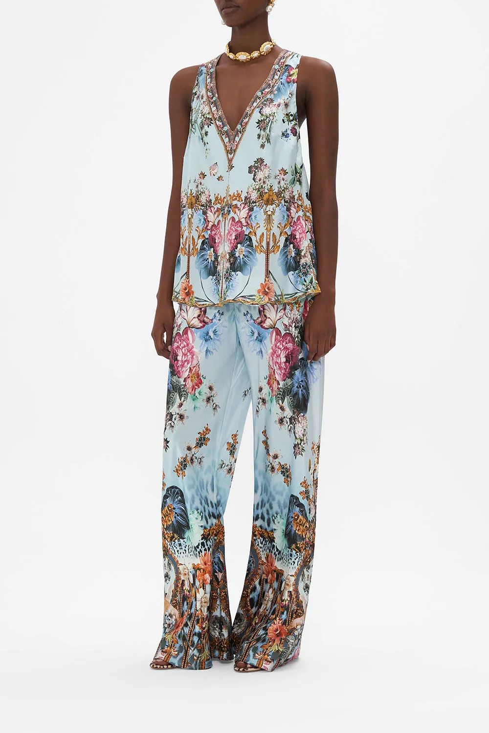 V NECK TOP WITH KNOT BACK LETTERS TO LEO sold by Camilla product image thumbnail 4