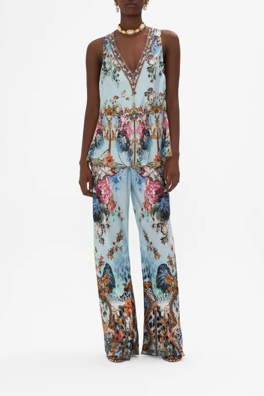 V NECK TOP WITH KNOT BACK LETTERS TO LEO sold by Camilla