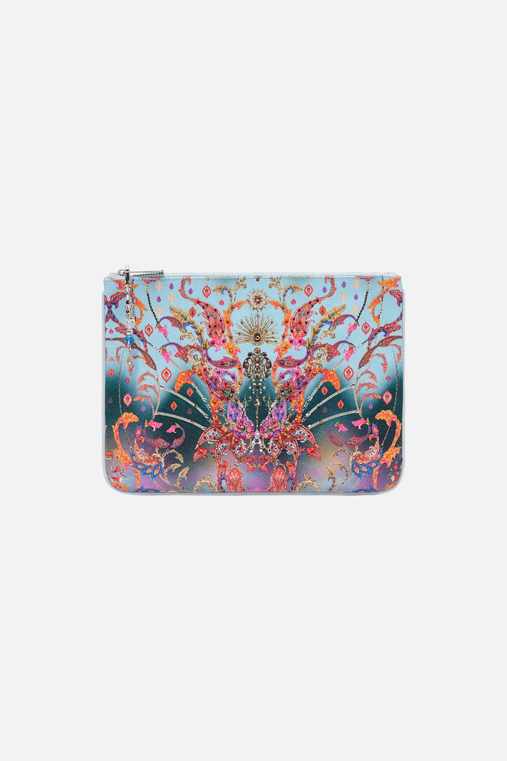 SMALL CANVAS CLUTCH WHAT LIES BENEATH sold by Camilla