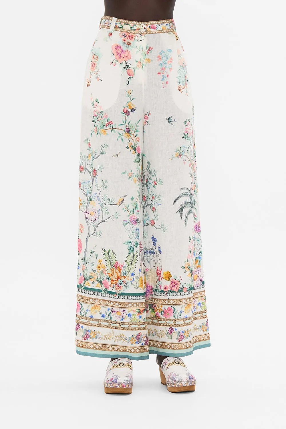 WIDE LEG WAISTED PANT PLUMES AND PARTERRES sold by Camilla product image thumbnail 5