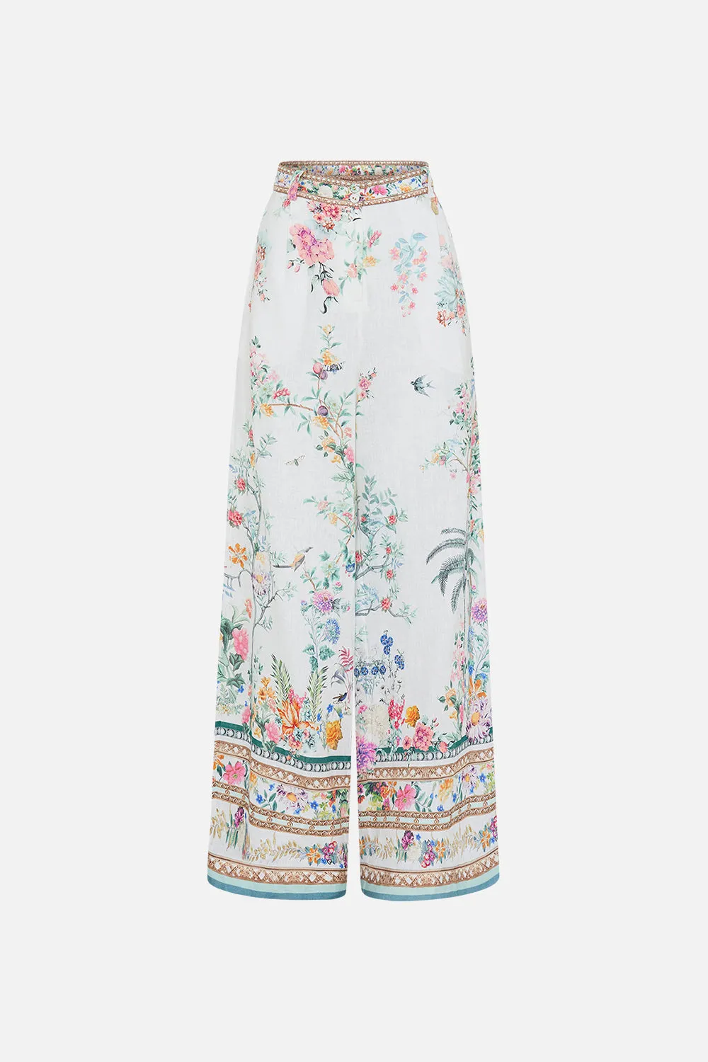 WIDE LEG WAISTED PANT PLUMES AND PARTERRES sold by Camilla product image thumbnail 3