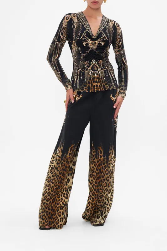 RUCHED LONG SLEEVE JERSEY TOP JUNGLE DREAMING sold by Camilla