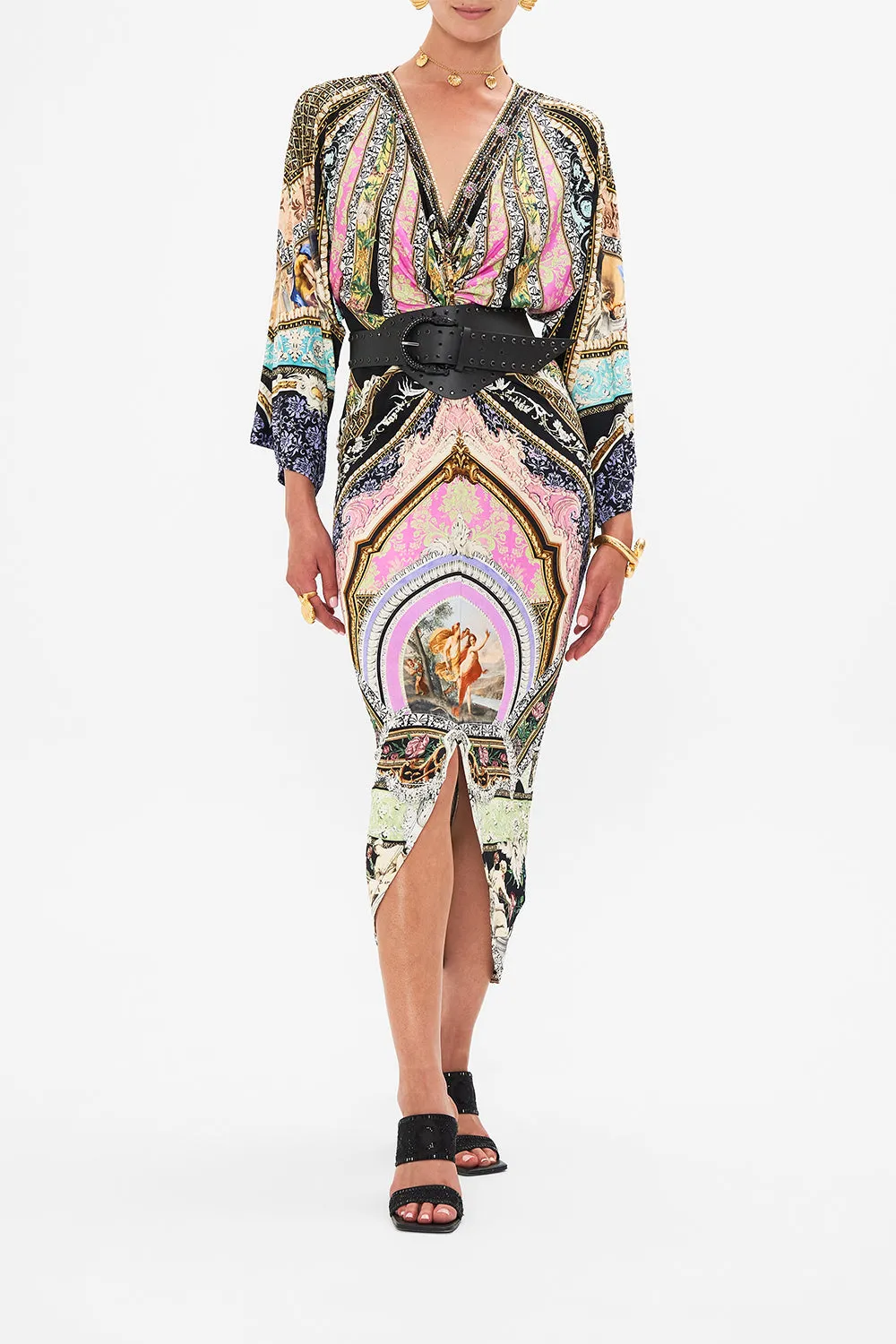 LONG SPLIT FRONT TWIST DRESS FLORENCE FIELD DAY sold by Camilla product image thumbnail 5