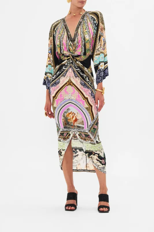 LONG SPLIT FRONT TWIST DRESS FLORENCE FIELD DAY sold by Camilla