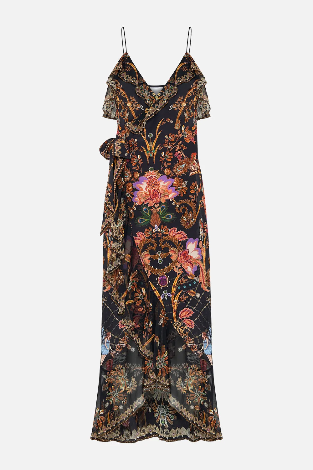 LONG WRAP DRESS WITH FRILL TO CATCH A SPIDER sold by Camilla product image thumbnail 3