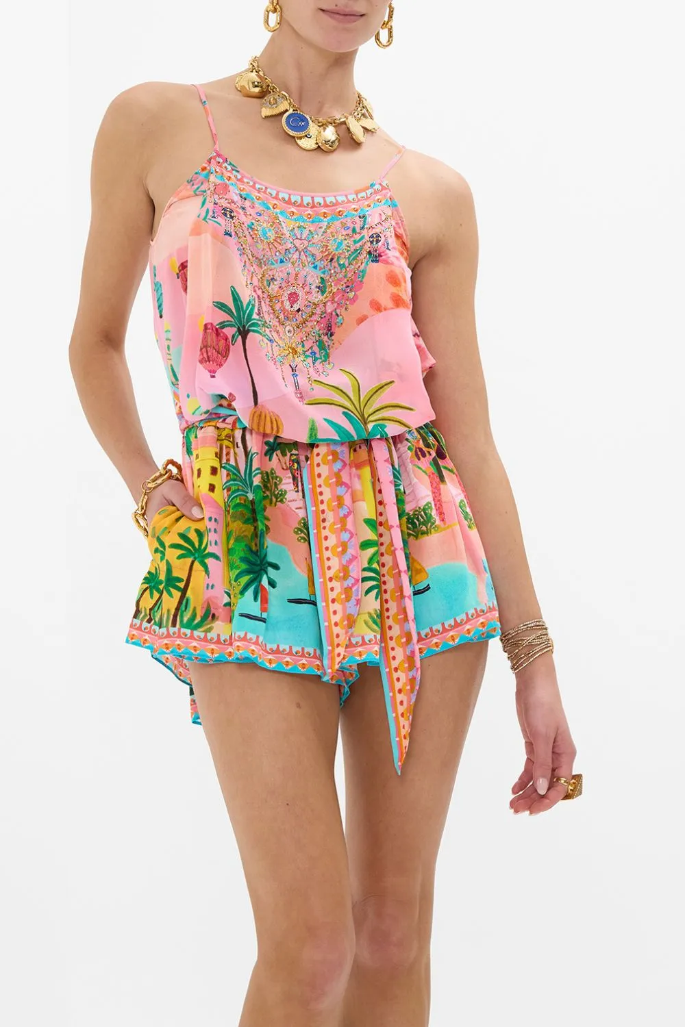 SHOESTRING STRAP PLAYSUIT SISTER SUNSET sold by Camilla product image thumbnail 5