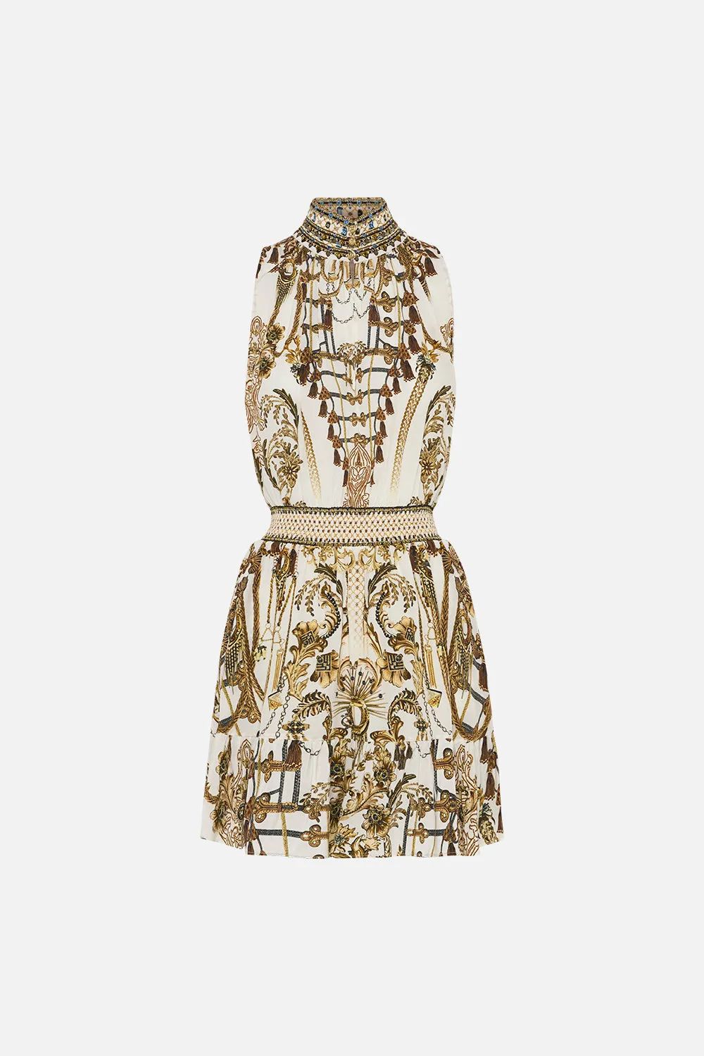 HIGH NECK SLEEVELESS MINI DRESS ROAD TO RICHESSE sold by Camilla product image thumbnail 3