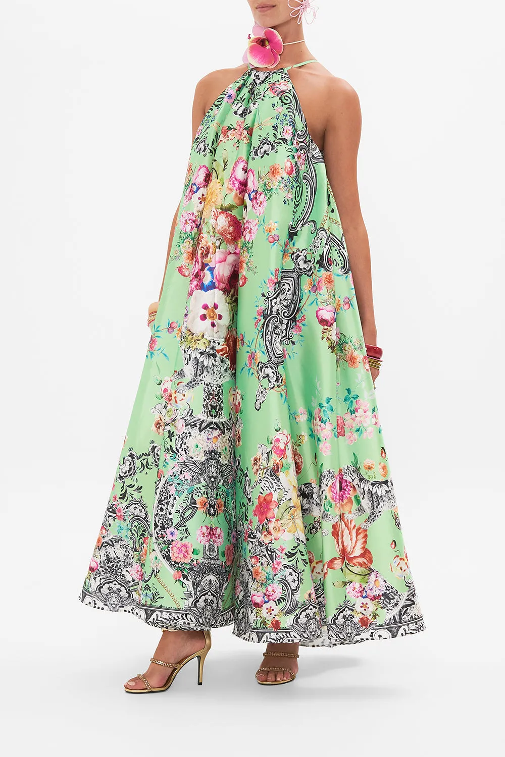 TRAPEZE MAXI DRESS PORCELAIN DREAM sold by Camilla product image thumbnail 4