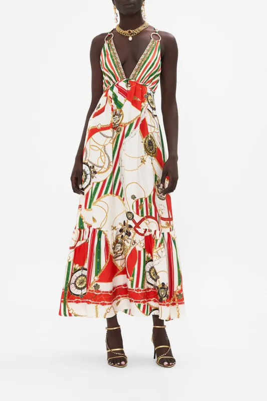 TIERED DRESS WITH HARDWARE SALUTI SUMMERTIME sold by Camilla