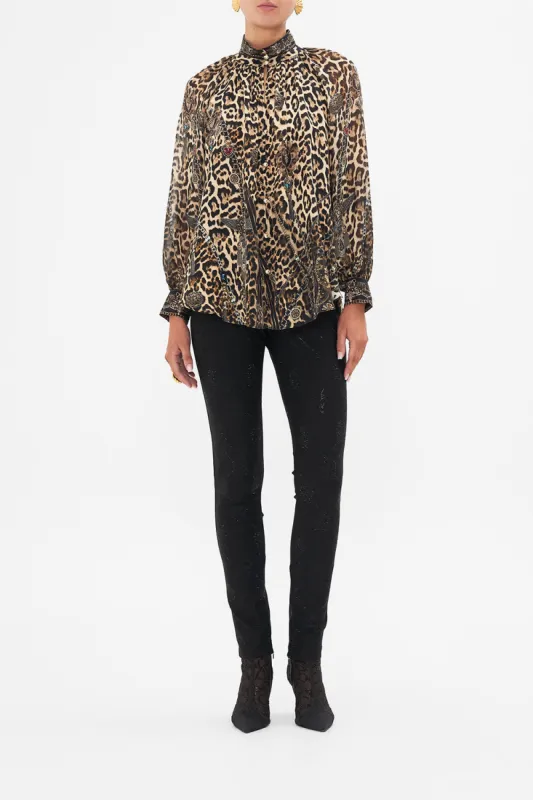 RAGLAN BUTTON UP SHIRT AMSTERGLAM sold by Camilla