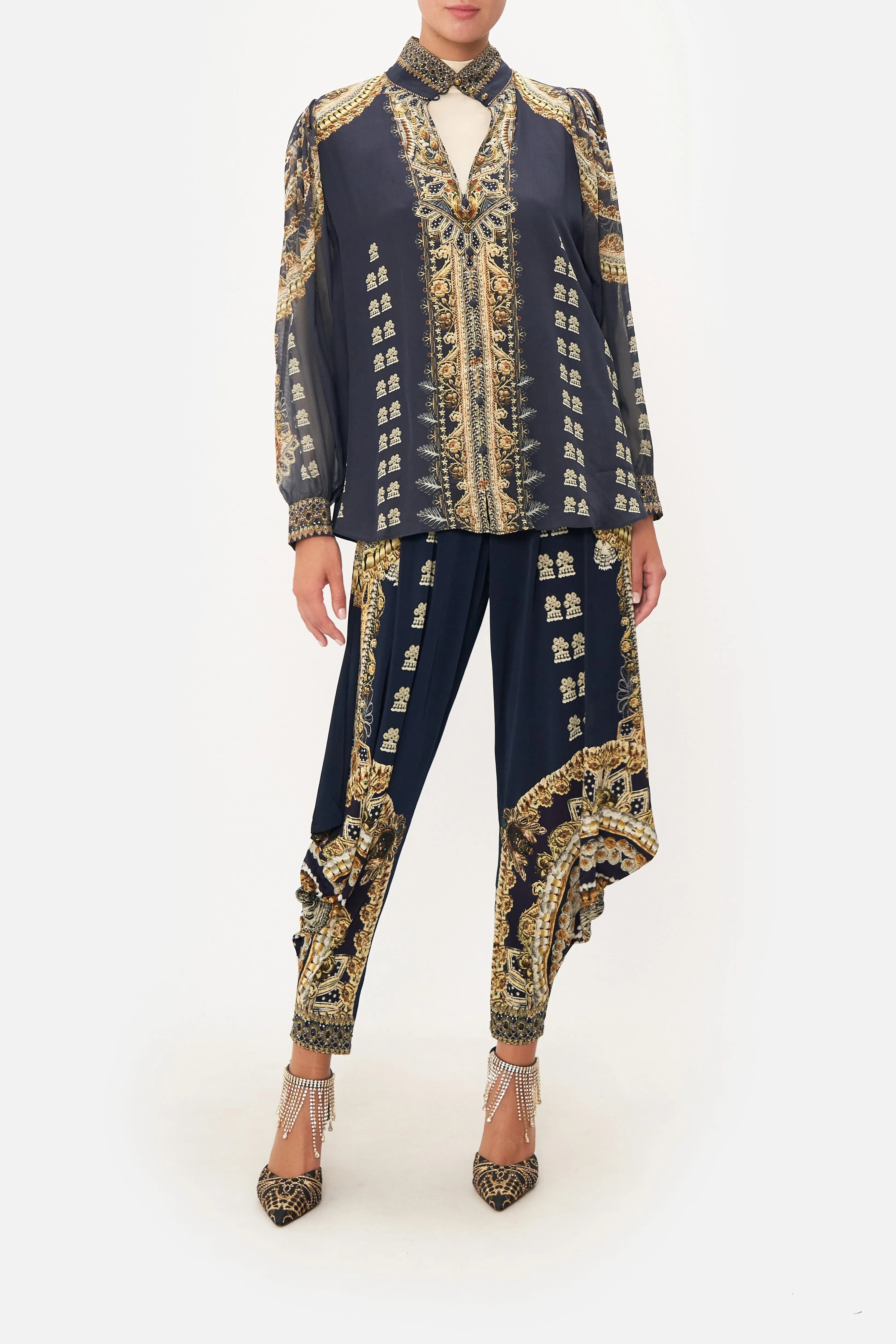 DROP SLEEVE SWING BLOUSE ITS ALL OVER TORERO sold by Camilla