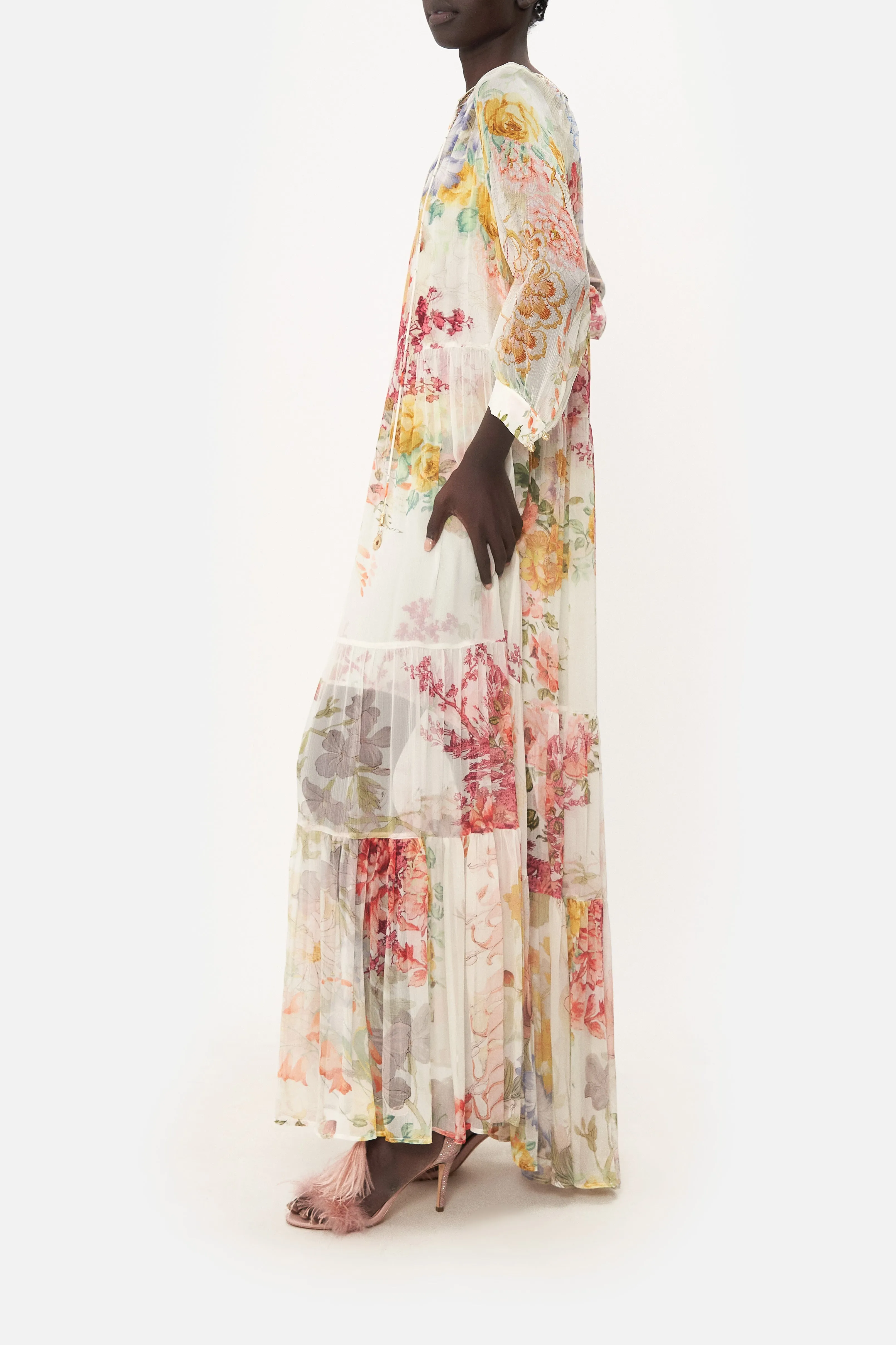 LONG GATHERED PANEL DRESS ROMANTIC RITES sold by Camilla product image thumbnail 4
