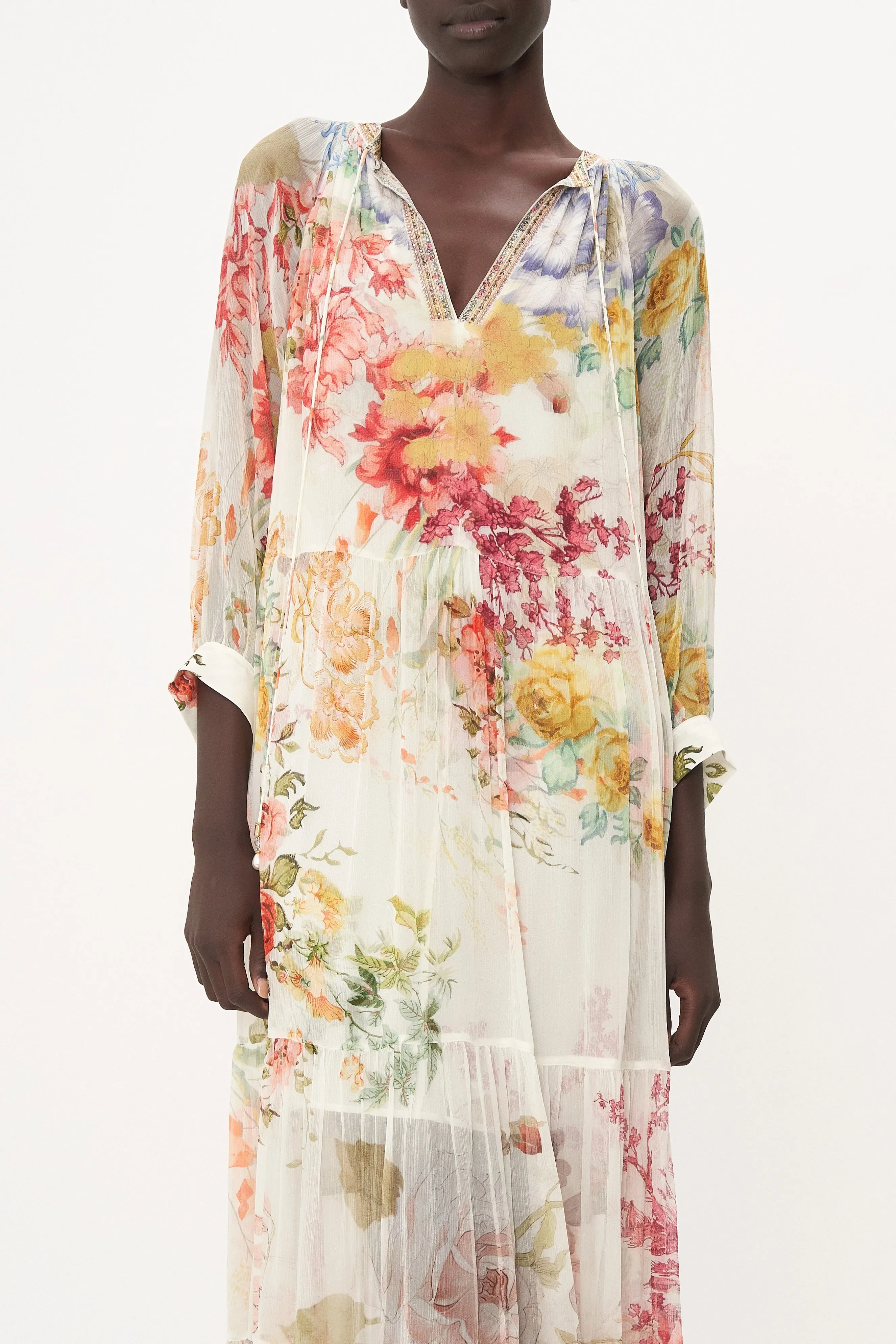 LONG GATHERED PANEL DRESS ROMANTIC RITES sold by Camilla product image thumbnail 5