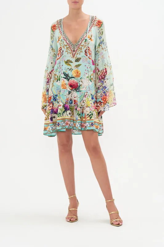 A-LINE GATHERED PANEL DRESS HONEY HONEY sold by Camilla