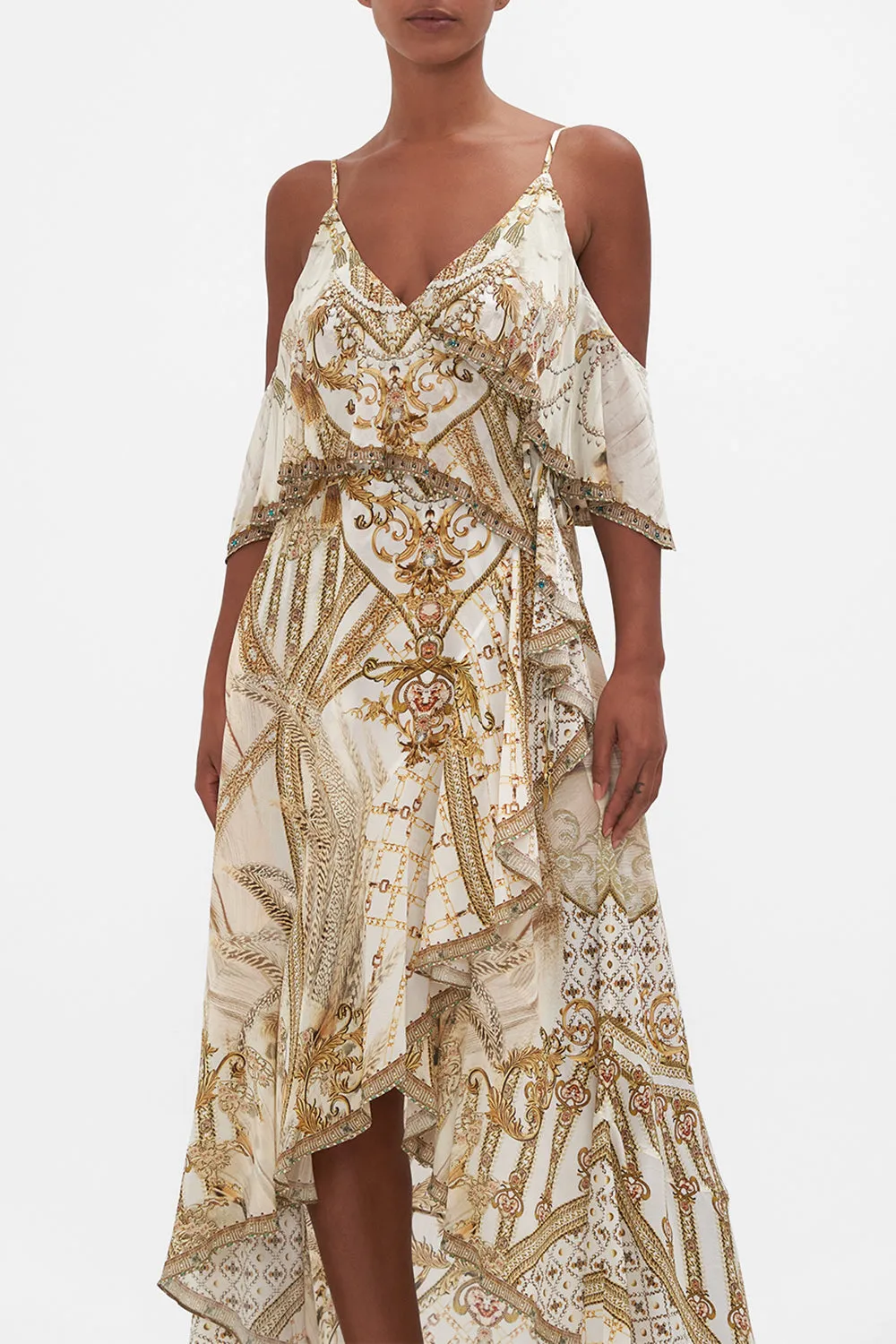 RUFFLE OVERLAYER WRAP DRESS SOAR LIKE AN EAGLE sold by Camilla product image thumbnail 5