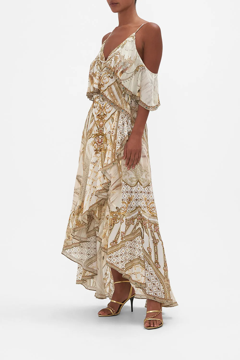 RUFFLE OVERLAYER WRAP DRESS SOAR LIKE AN EAGLE sold by Camilla product image thumbnail 4