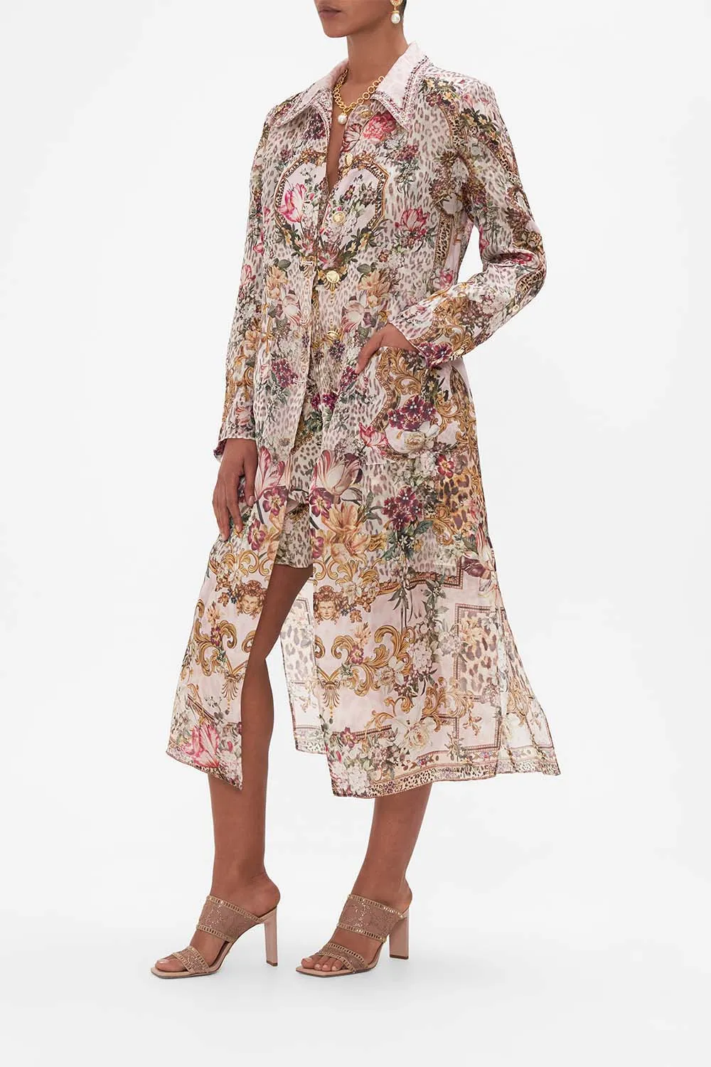 LONG BUTTON FRONT COAT BAMBINO BLISS sold by Camilla product image thumbnail 4