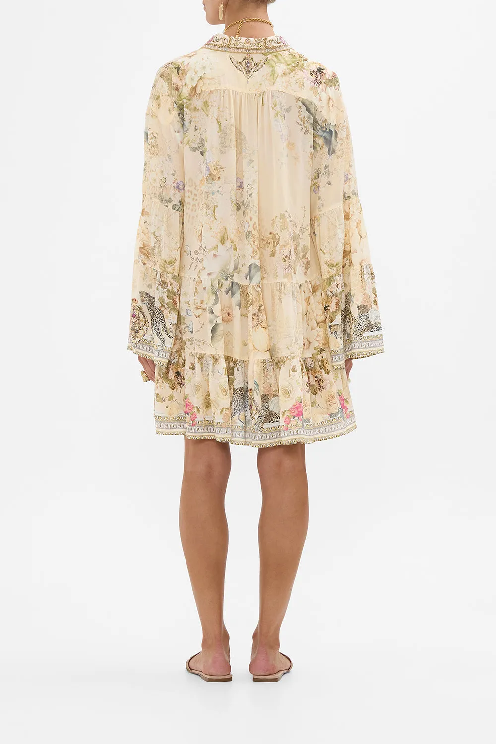 TIERED DRESS WITH COLLAR ADORNED IN ANTIQUITY sold by Camilla product image thumbnail 2