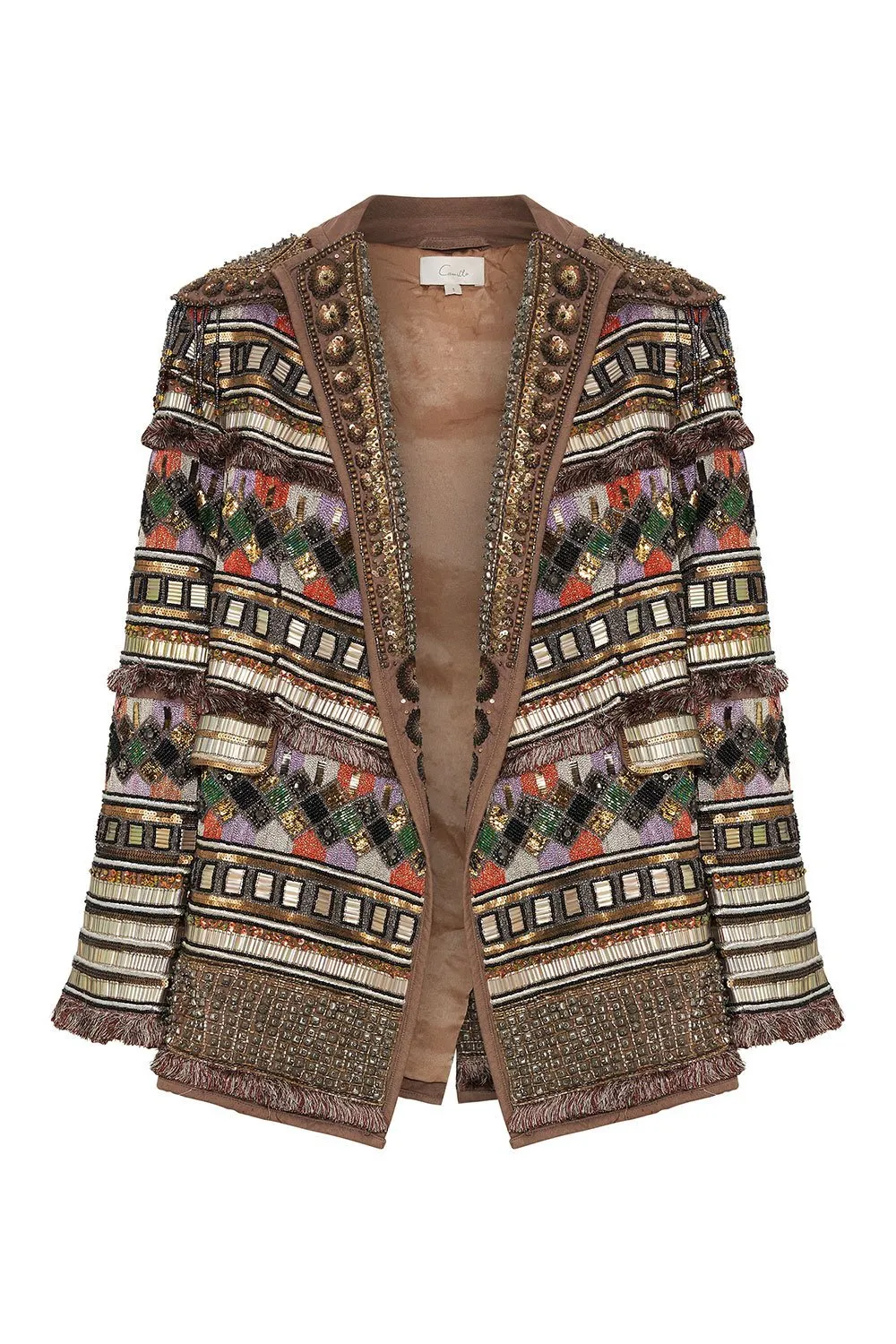 EMBELLISHED JACKET BRONZE sold by Camilla product image thumbnail 3