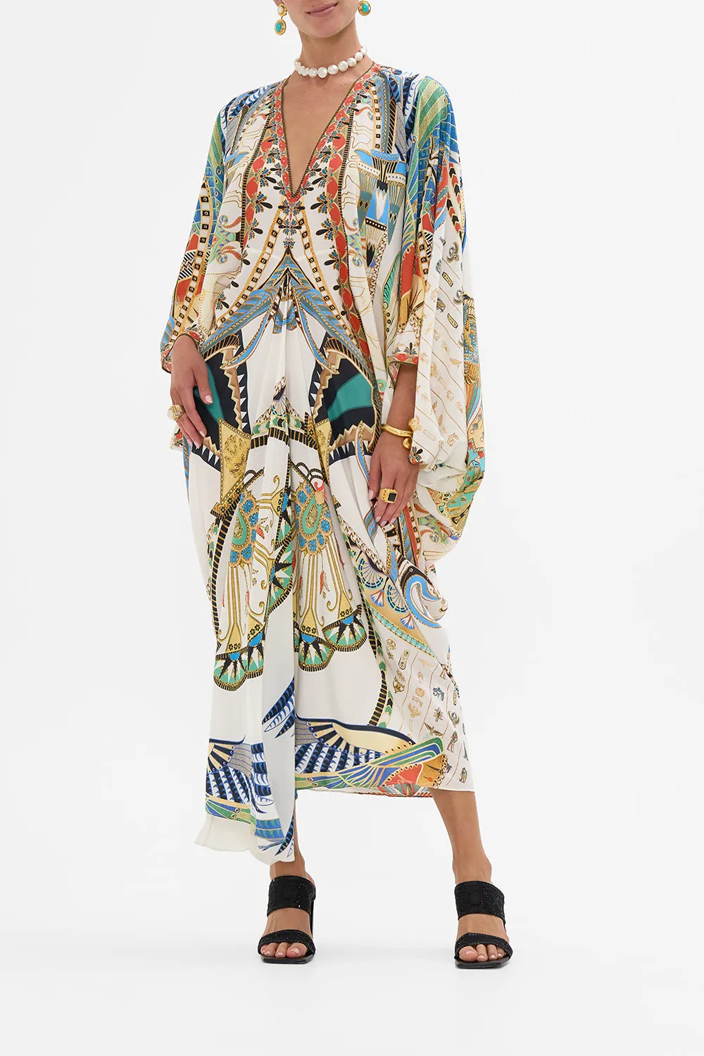 T SHAPE LONG KAFTAN VALLEY OF THE QUEENS sold by Camilla