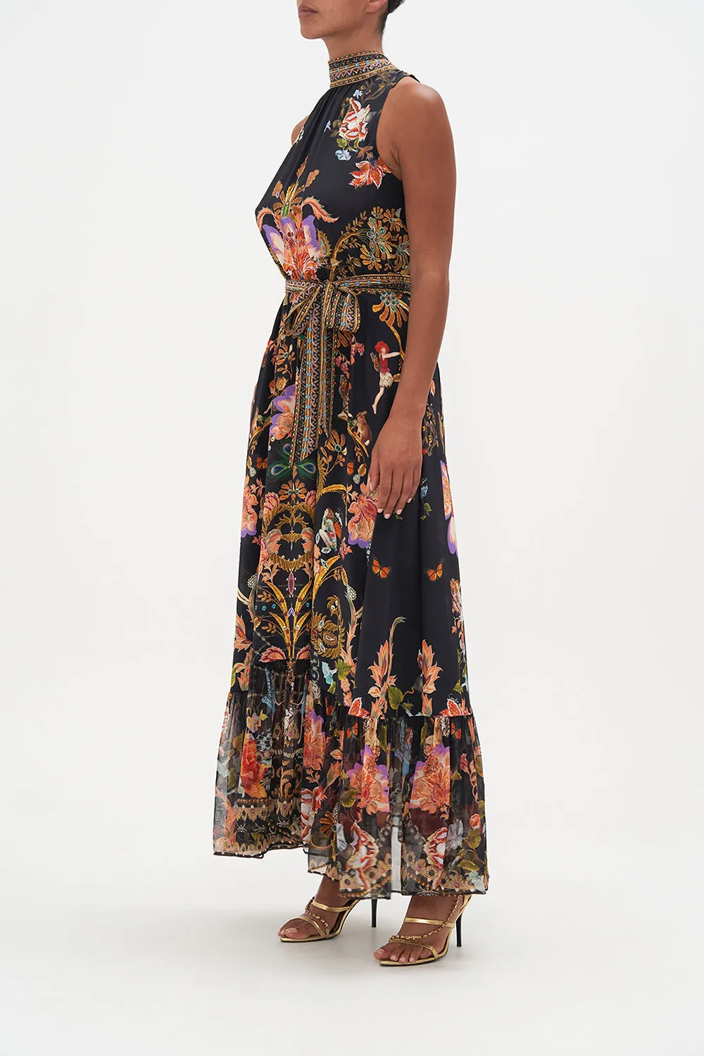 NECKTIE DRESS WITH ELASTICATED WAIST TO CATCH A SPIDER sold by Camilla product image thumbnail 4