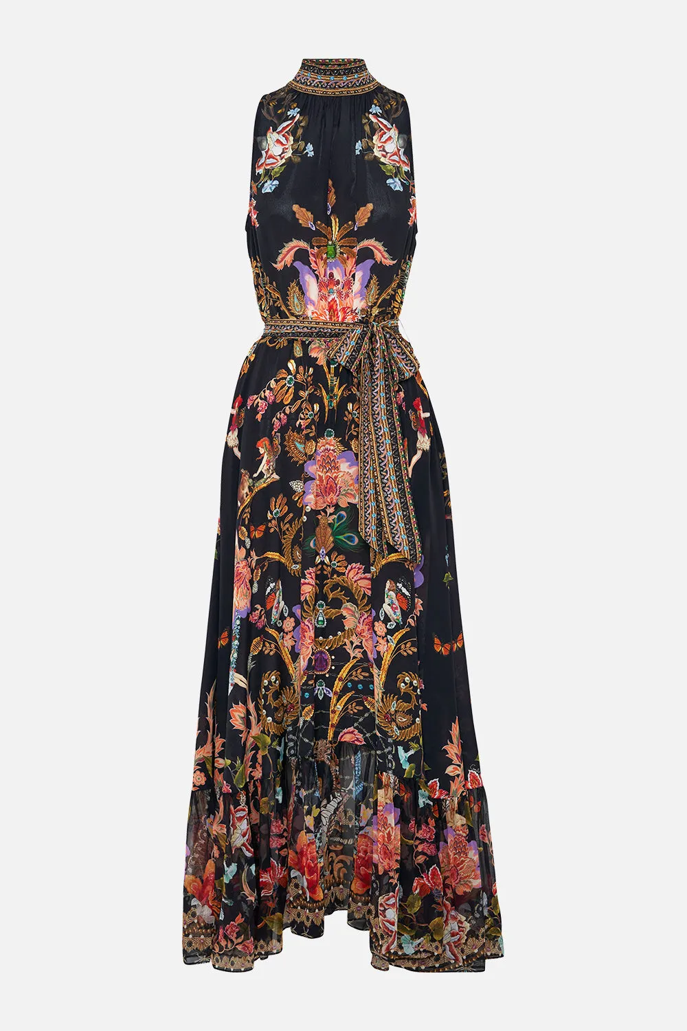 NECKTIE DRESS WITH ELASTICATED WAIST TO CATCH A SPIDER sold by Camilla product image thumbnail 3