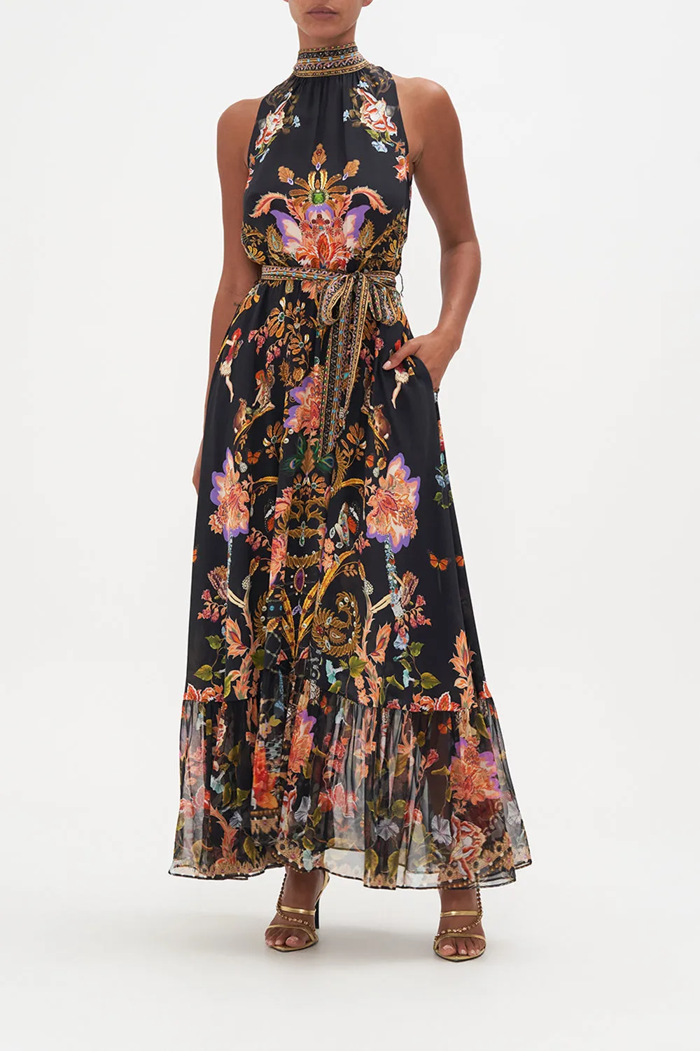 NECKTIE DRESS WITH ELASTICATED WAIST TO CATCH A SPIDER sold by Camilla