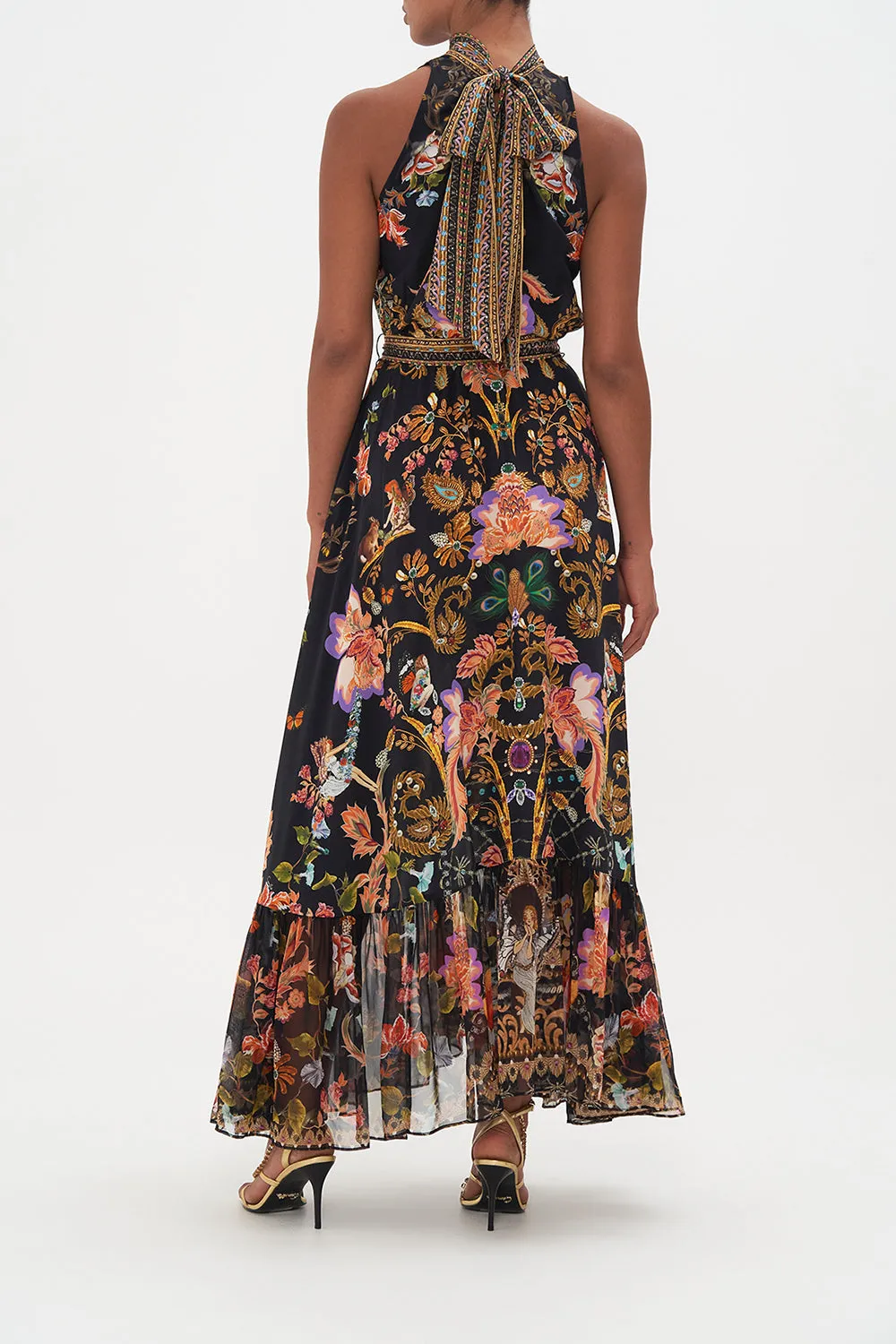 NECKTIE DRESS WITH ELASTICATED WAIST TO CATCH A SPIDER sold by Camilla product image thumbnail 2