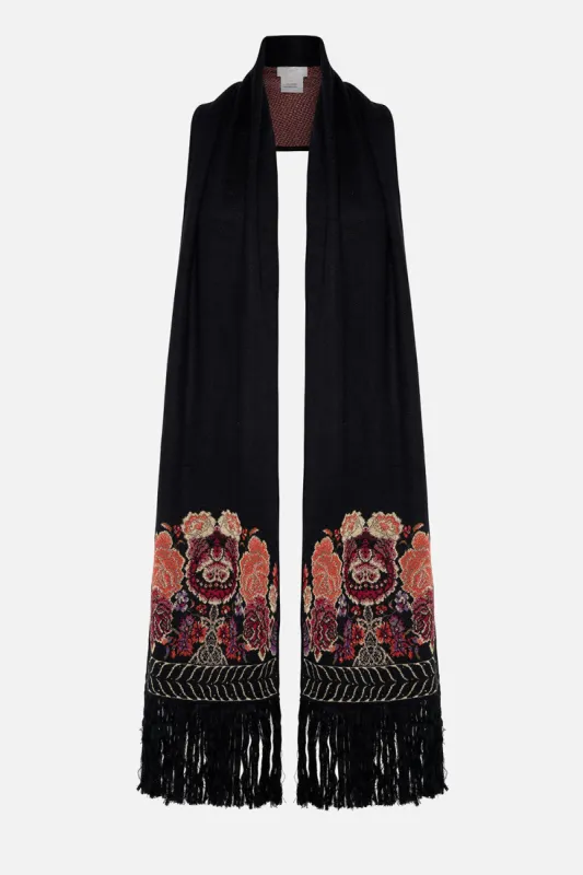 JACQUARD SCARF WITH FRINGING DANCE WITH DUENDE sold by Camilla