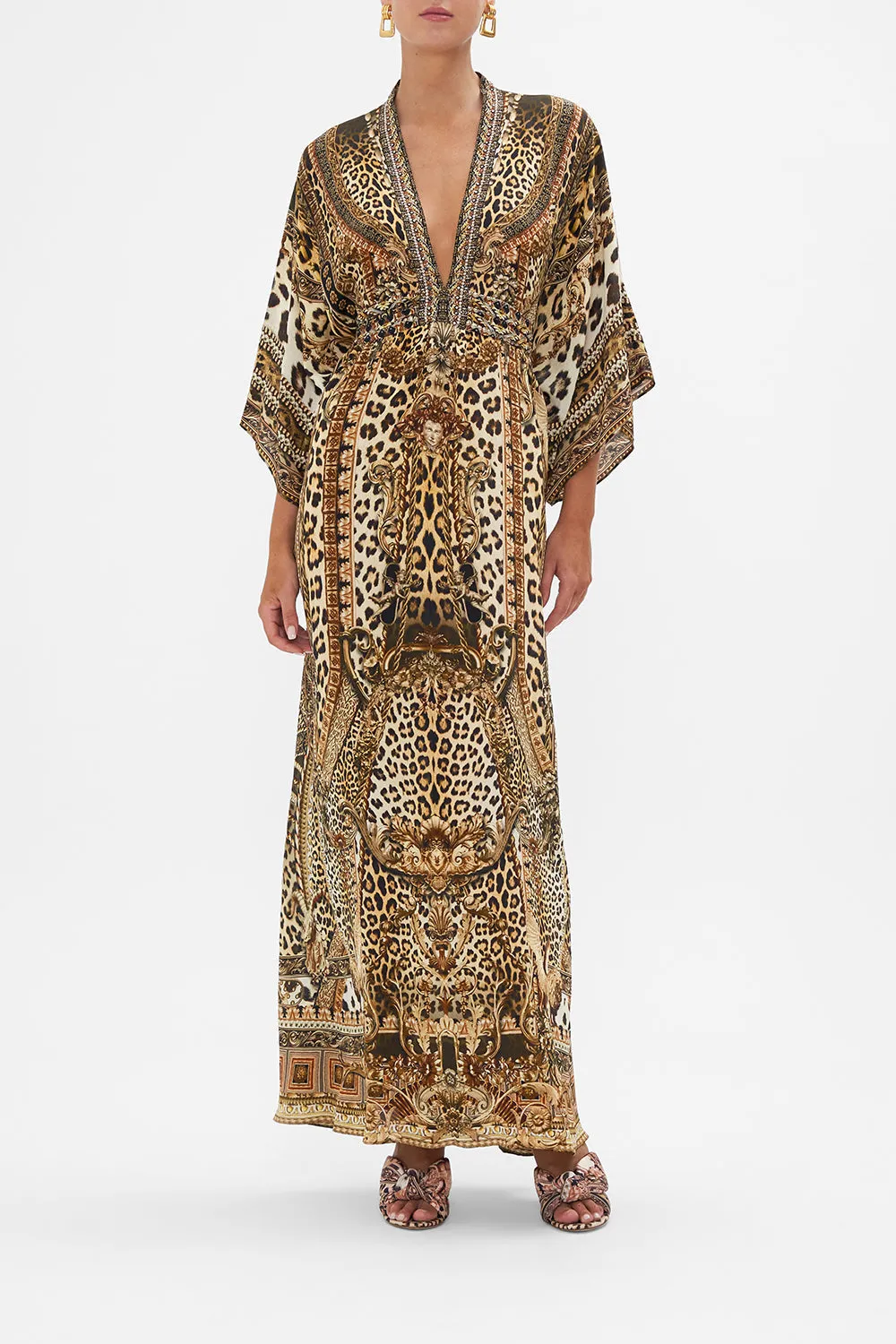 WAIST TIE LONG KAFTAN STANDING OVATION sold by Camilla