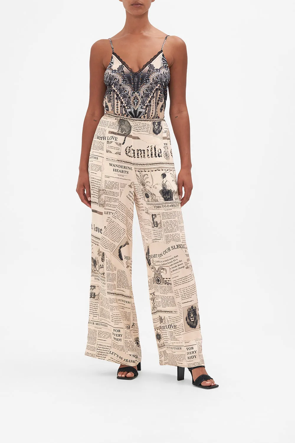 MINIMAL WIDE LEG PANT FAME FEVER sold by Camilla